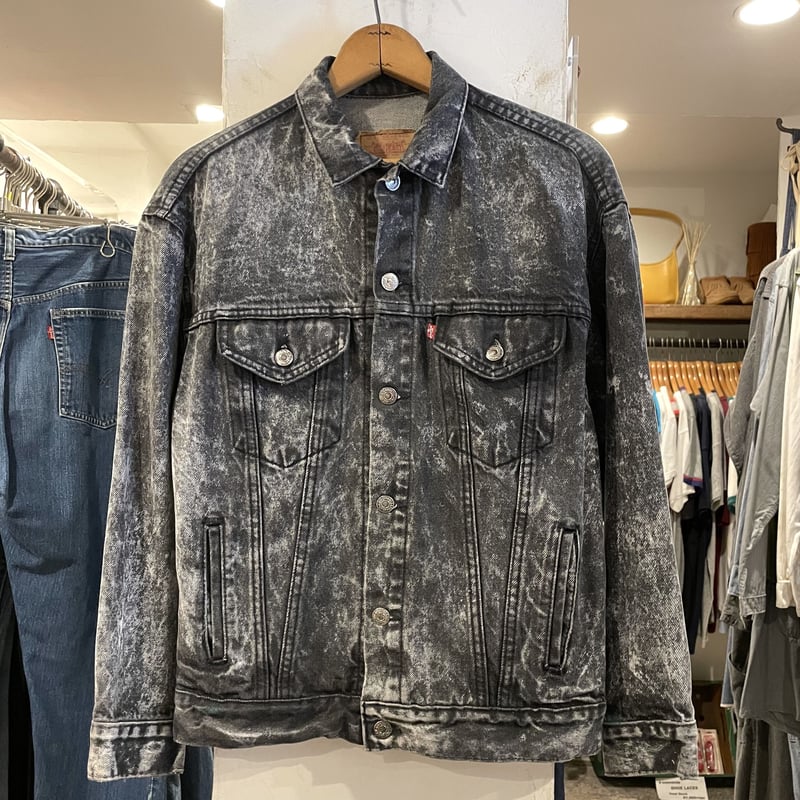 80s Levi's 57508-0256 ブラックデニムジャケット USA製 リーバイス 1