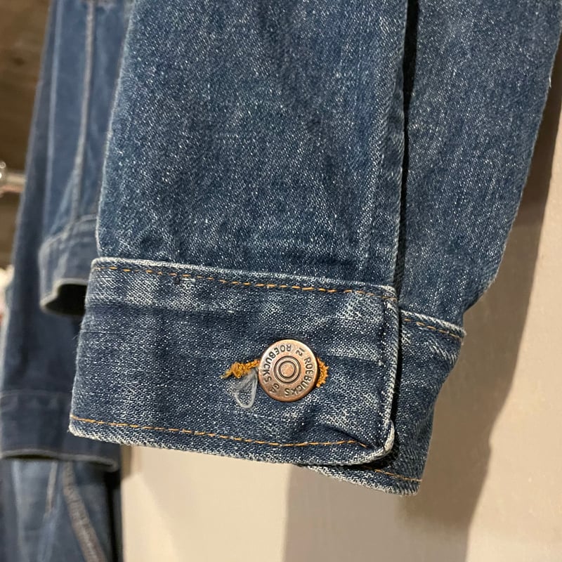 70s ROEBUCKS デニムジャケット SEARS USA製 Size 40 2ポケ ロー