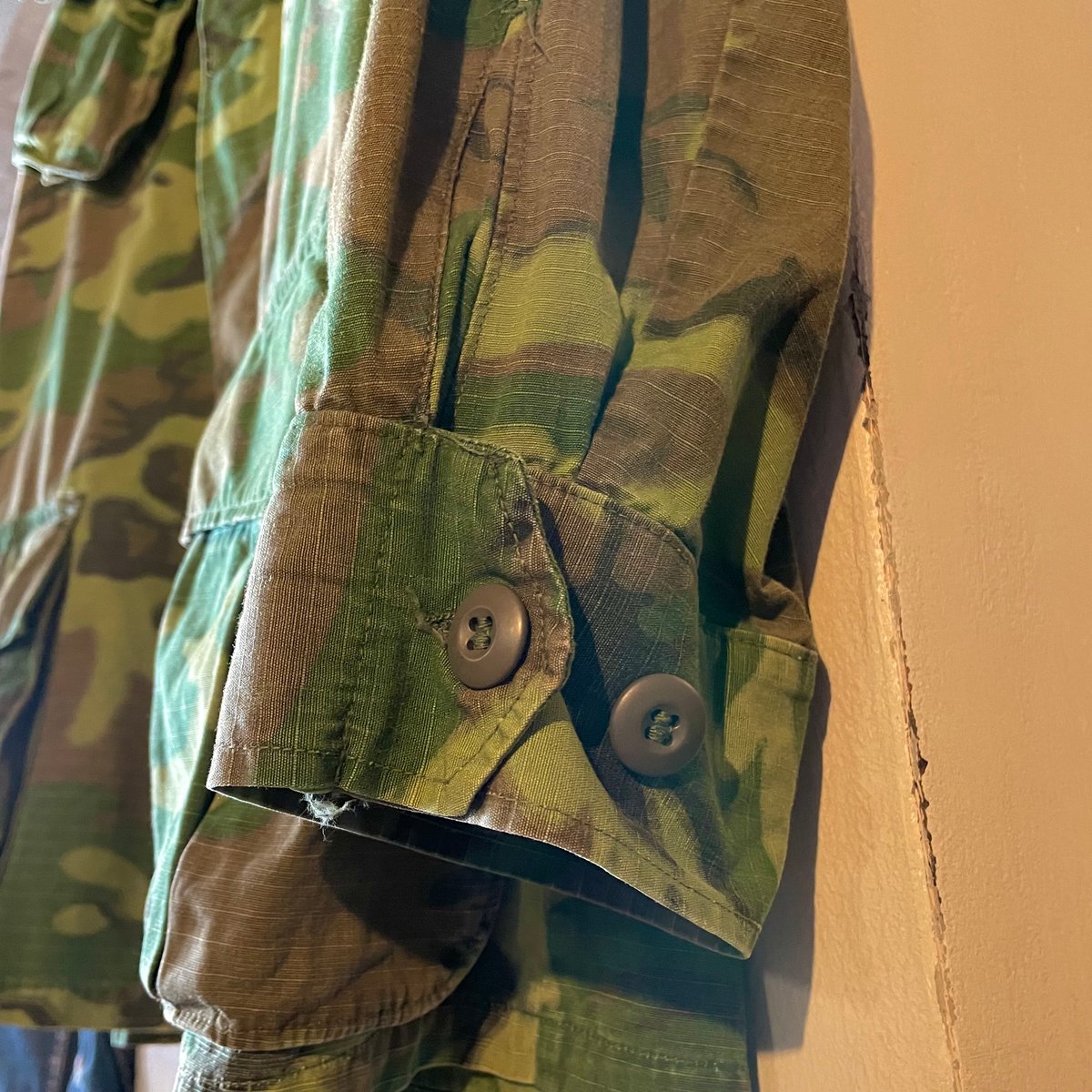 60s US MILITARY JUNGLE FATIGUE JACKET グリーンリーフ L