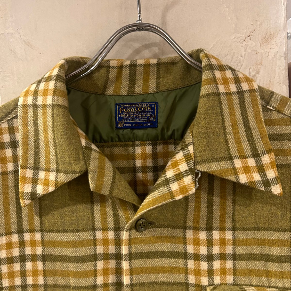 60s PENDLETON ウールチェックシャツ ペンドルトン 好配色 60s PENDLETON ウールチェックシャツ ペンドルトン 好配色