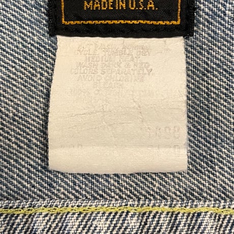 70s　Lee × TEREX × GM　220-J　デニムジャケット　Size 38相当　USA製　トリプルネーム　(S5324)