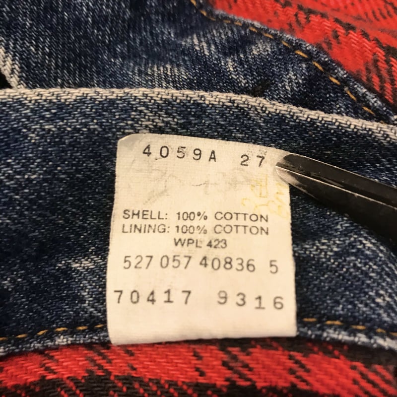 Levis 70417-9316 デニムジャケット ネル生地ライナー USA製