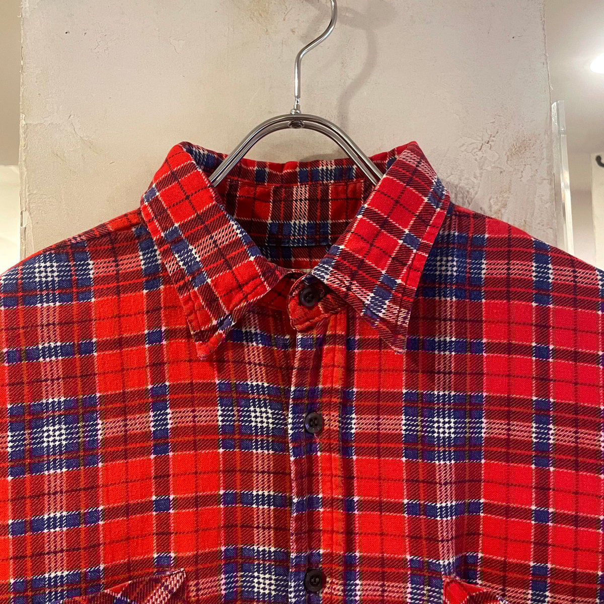 SAUGATUCK L/S プリントネルシャツ Size L ソーガタック コットン