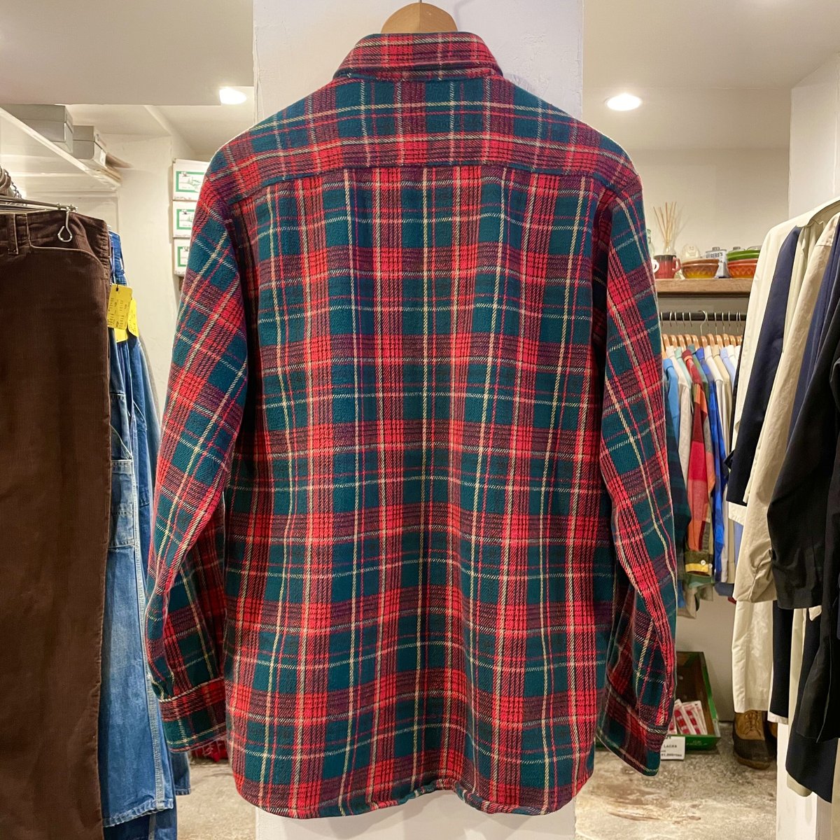 FIVE BROTHER 80s チェック柄 フランネルシャツ USA製 (S0487) |