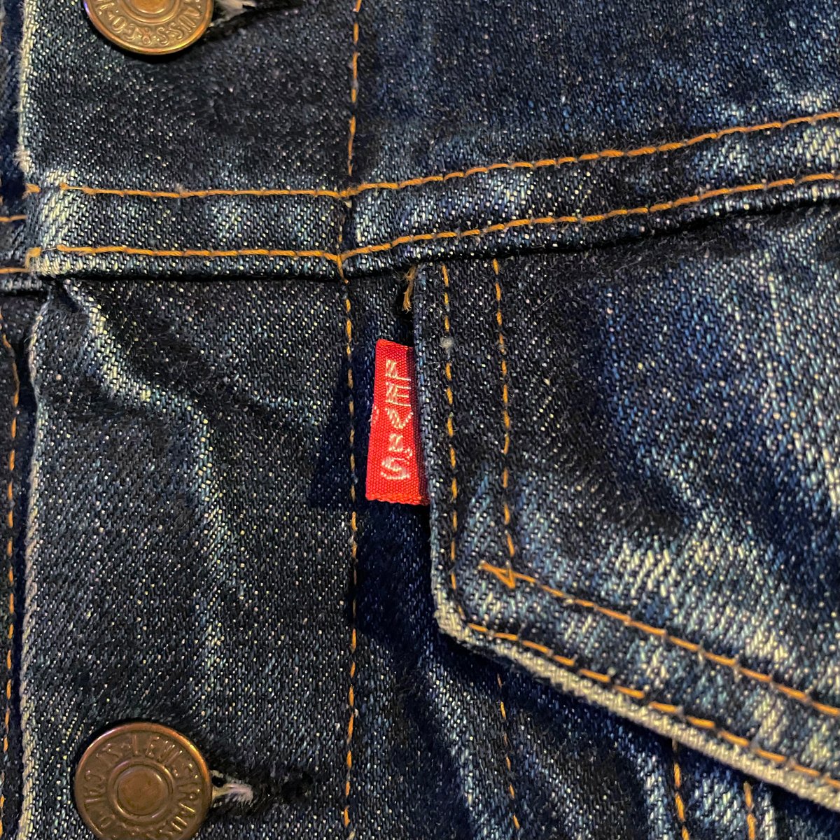 70s Levi's 70505 Big E デニムジャケット 4th Type ケアタグ S...