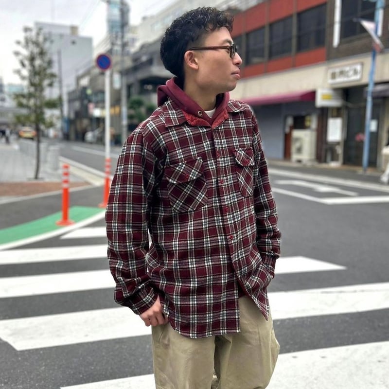 70s Pendleton ウールチェックシャツ L 70s PENDLETON ウールチェックシャツ ペンドルトン ウエスタン