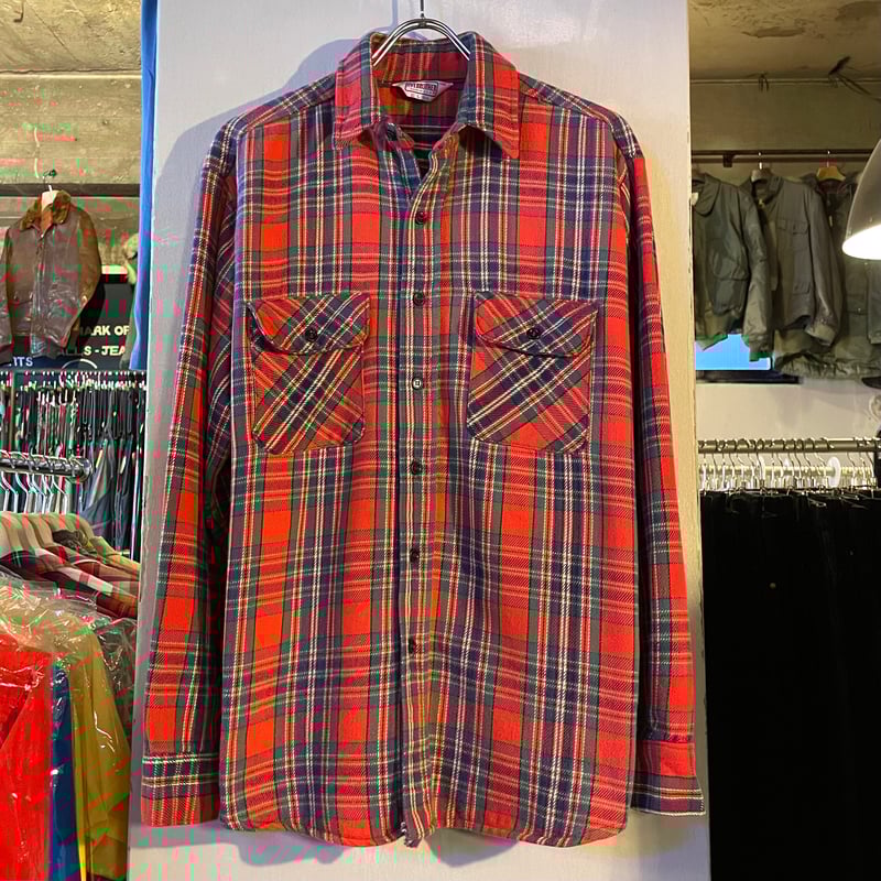 70s FIVE BROTHER L/S ネルシャツ USA製 Size L ファイブブラザー 70s FIVE BROTHER L/S ネルシャツ USA製 Size L ファイブブラザー