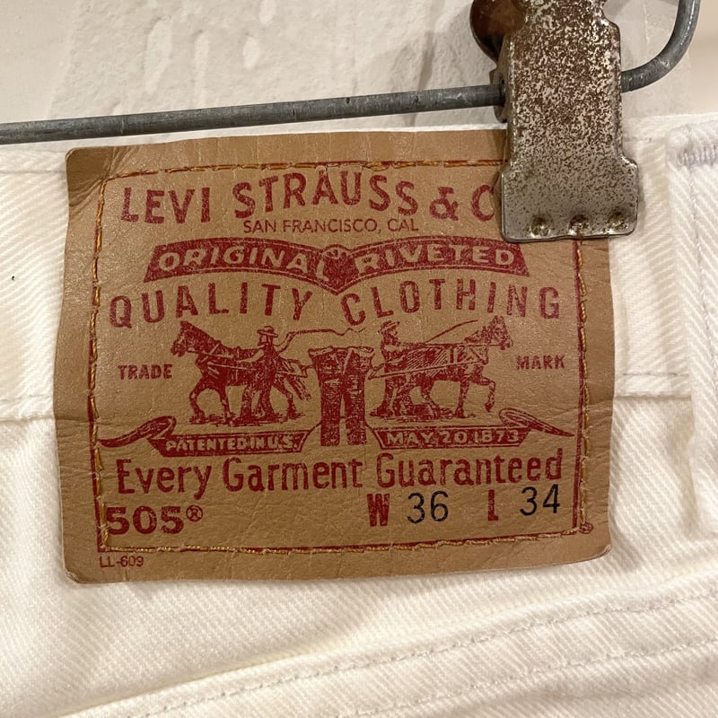 Levi's 505 リーバイス505 ホワイトデニムパンツ USA製 2001年 (S101