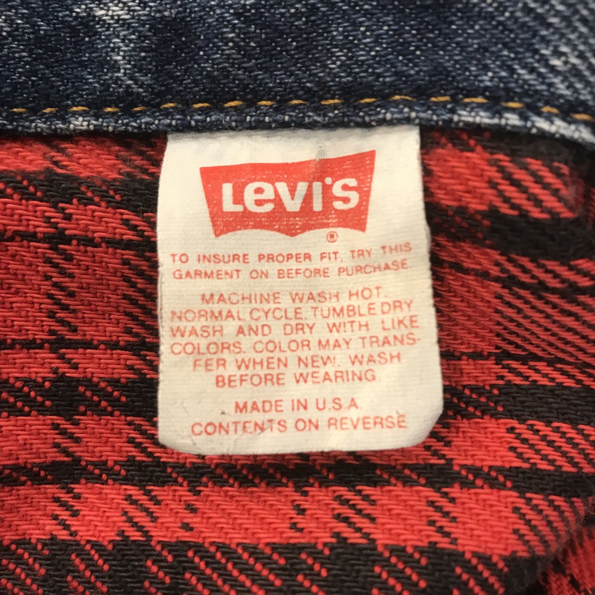 Levis 70417-9316 デニムジャケット ネル生地ライナー USA製 Levis 70417-9316 デニムジャケット ネル生地ライナー USA製
