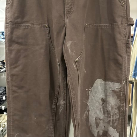 Carhartt　Double Knee Pants　36×30　ダック地　ペインターパンツ　ダブルニー　ワークパンツ　カーハート　ダークブラウン　(S5649)