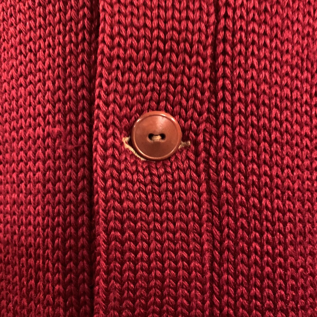 30s〜 Vintage Cardigan ショールカラー カーディガン ワインレッド