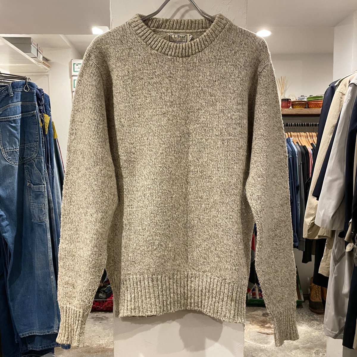 L.L.Bean 80s- ネップウールニット USA製 Sサイズ (S0427) | DUFF