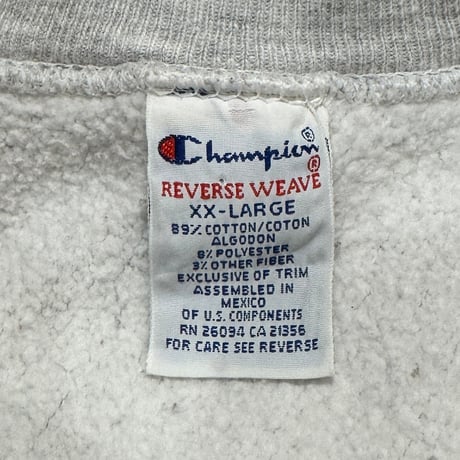 90s　Champion　リバースウィーブ　Reverse Weave　Size XXL　DICKINSON STATE　刺繡タグ　チャンピオン　(S5390)