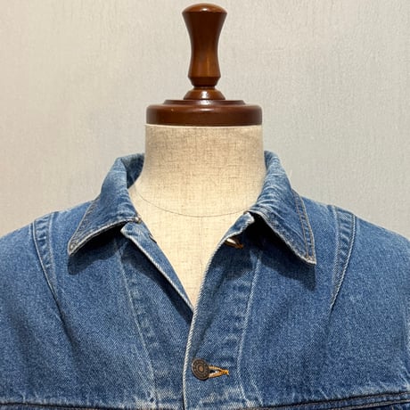 70s～　Plain Pockets　J.C.Penney　デニムジャケット　カスタムペイント　USA製　(S5326)