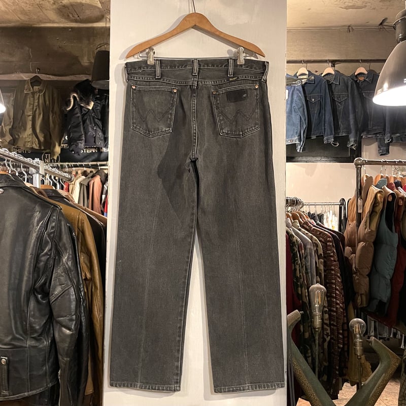 80s Wrangler 13MWZPB 先染め ブラックデニムパンツ 34×29 USA製 80s Wrangler 13MWZPB 先染め ブラックデニムパンツ 34×29 USA製