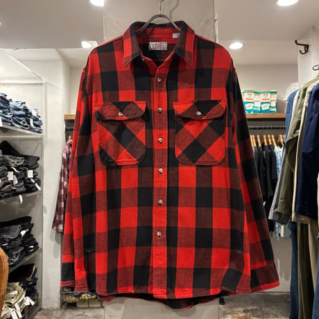 80s　PRIVATE PROPERTY　L/S ネルシャツ　USA製　Size XL　コットンシャツ　(S4872)