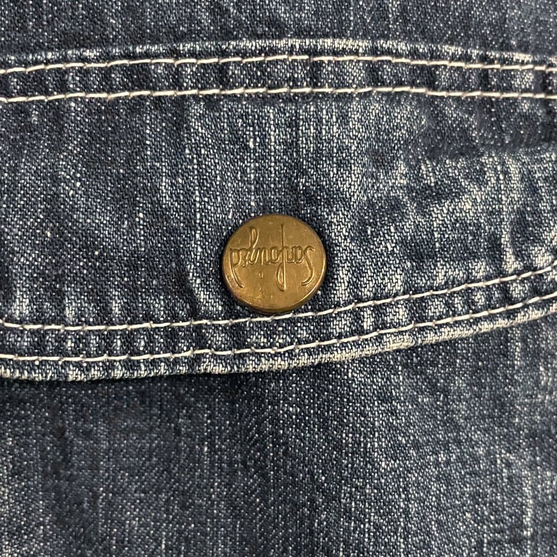 50s Vintage Denim Cover All デニムカバーオール インディゴ染 ヴィ