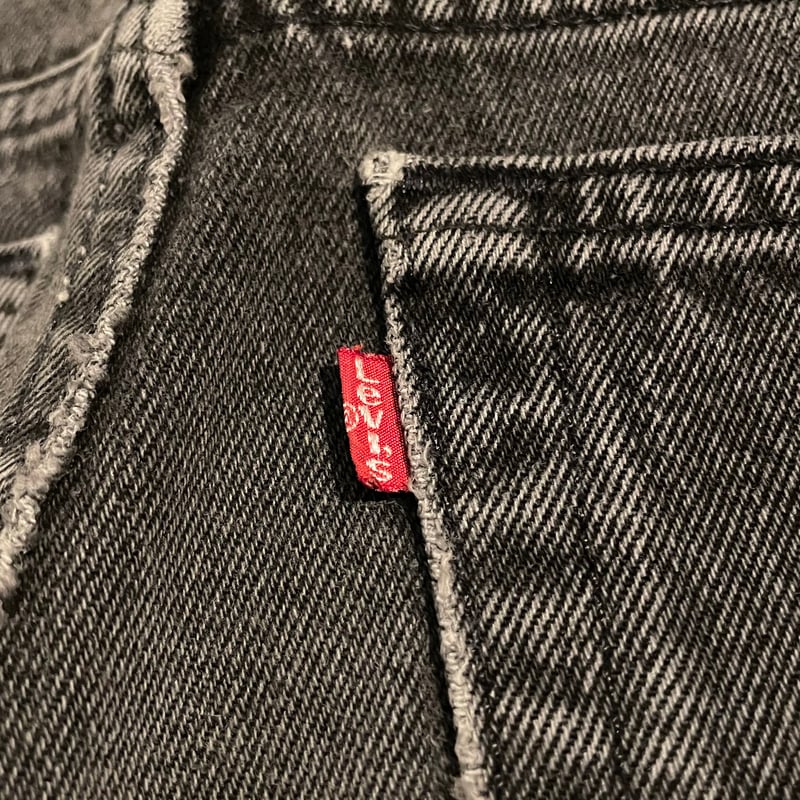 90s LEVI’S 505 リーバイス　カットオフ　黒　W34 × L00 90年代 Levi's リーバイス 505 ブラック カットオフ デニムパンツ