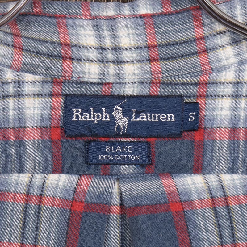 【XL】ラルフローレン 刺繍ワンポイント　チェック　ボタンダウンシャツ Size.XL】Ralph Lauren ラルフローレン 刺繍ワンポイント