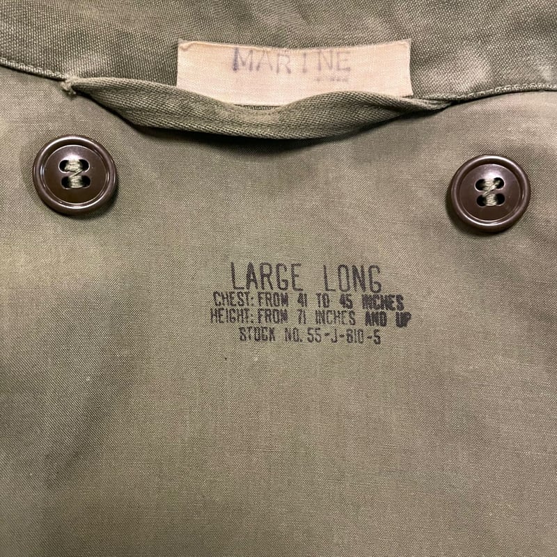 50's U.S.M.C. M51 フィールドジャケット SMALL ステンシル 1950's USMC M-51 Field Jacket | Unwave