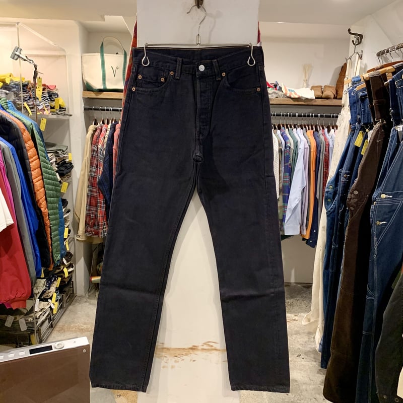 90s Levi's 501 後染めブラックデニム ボタン裏511 USA製 1996年 90s Levi's 501 後染めブラックデニム ボタン裏511 USA製 1996年