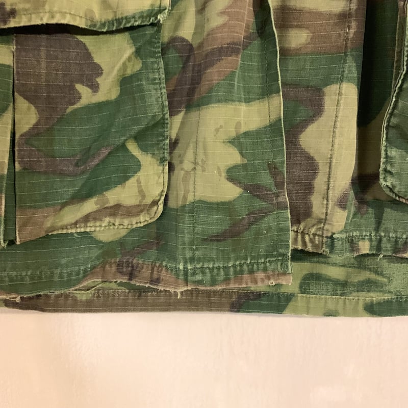 アメリカ軍usarmy ジャングルファティーグ　グリーンリーフカモ迷彩1968年 S-L】U.S.Army 60's Jungle Fatigue Jacket ERDL 