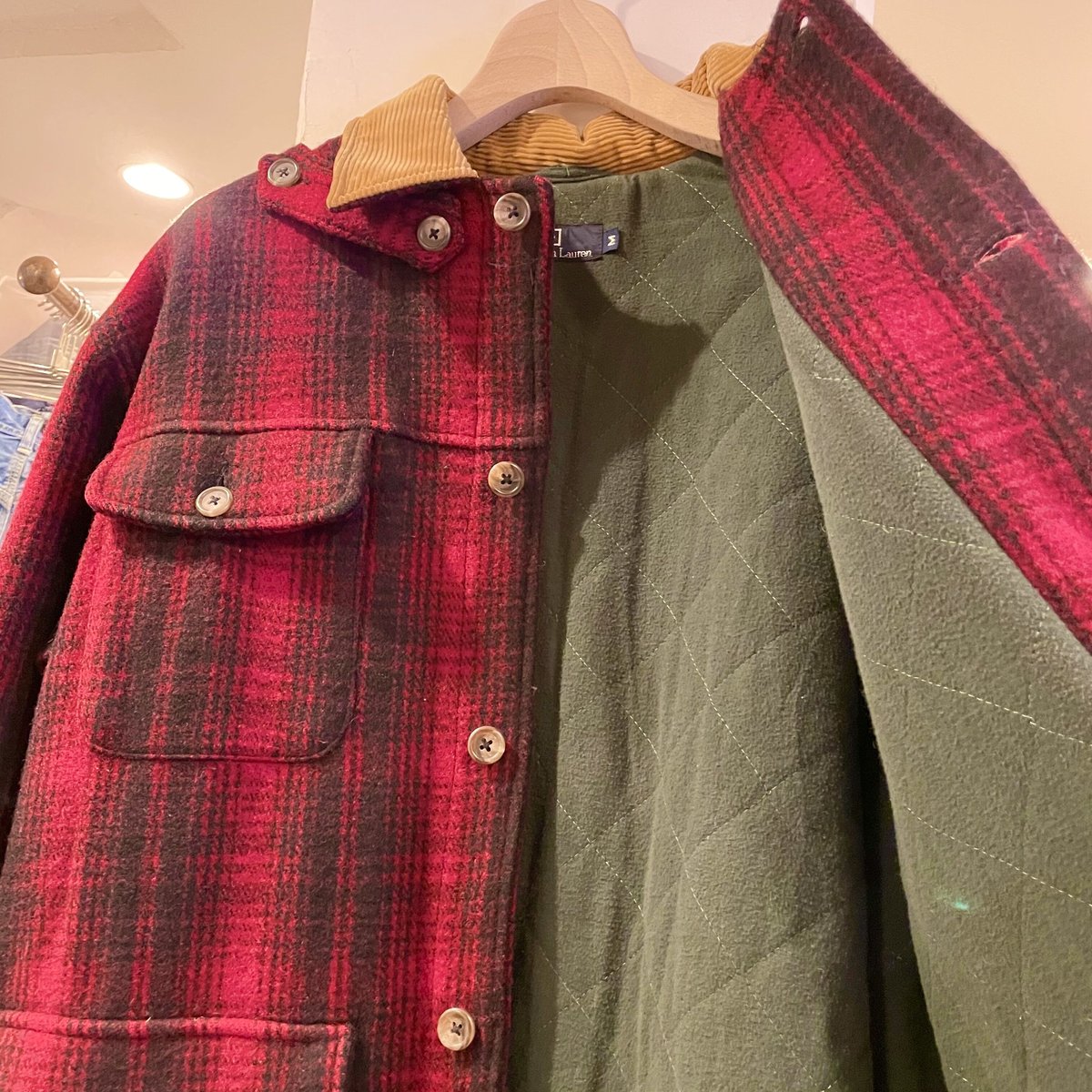 POLO RALPH LAUREN 襟コーデュロイ ハンティングジャケット ラルフ