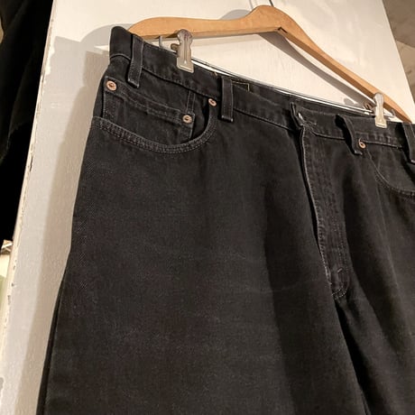 90s　Levi's 505 0260　リーバイス　ブラックデニムパンツ　35×29½　USA製　1999年　(S3820)