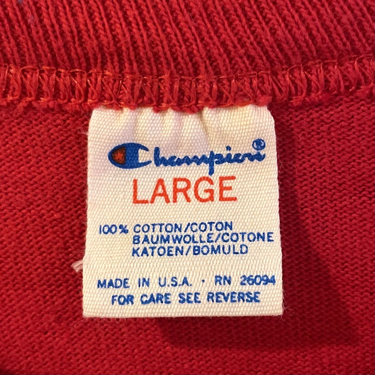 champion トリコタグ 80s Tシャツ Lサイズ UNLV Rebels champion トリコタグ 80s Tシャツ Lサイズ UNLV Rebels