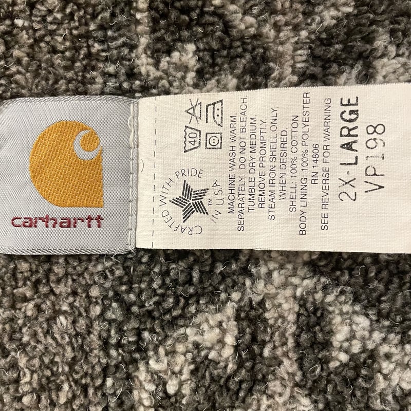 80s〜 Carhartt デニムベスト ネイティブ柄ライナー カーハート 80s〜 Carhartt デニムベスト ネイティブ柄ライナー カーハート