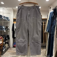 Carhartt　Double Knee Pants　36×29　ダック地　ペインターパンツ　ダブルニー　ワークパンツ　カーハート　グレー系　(S5648)