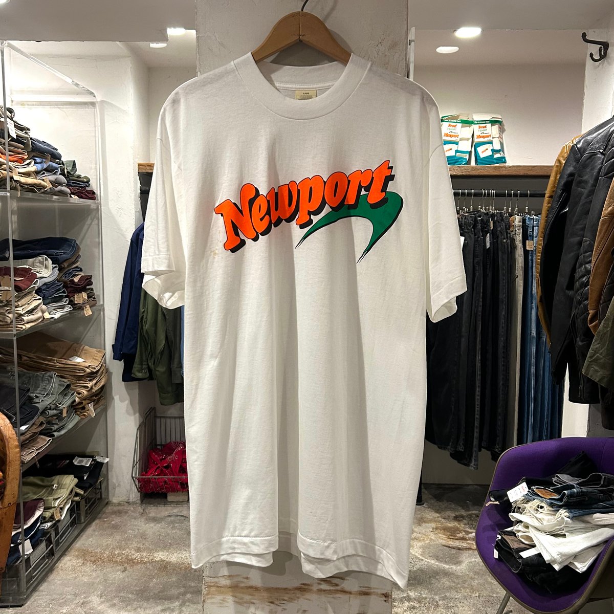 Newport様ご依頼用34 80s NEWPORT PREASURE TABACCO Tee Size L | KORDS