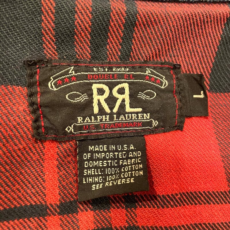 RRL RALPH LAUREN 90s USA製 三つ星タグ 初期タグ シンチバック デニム...