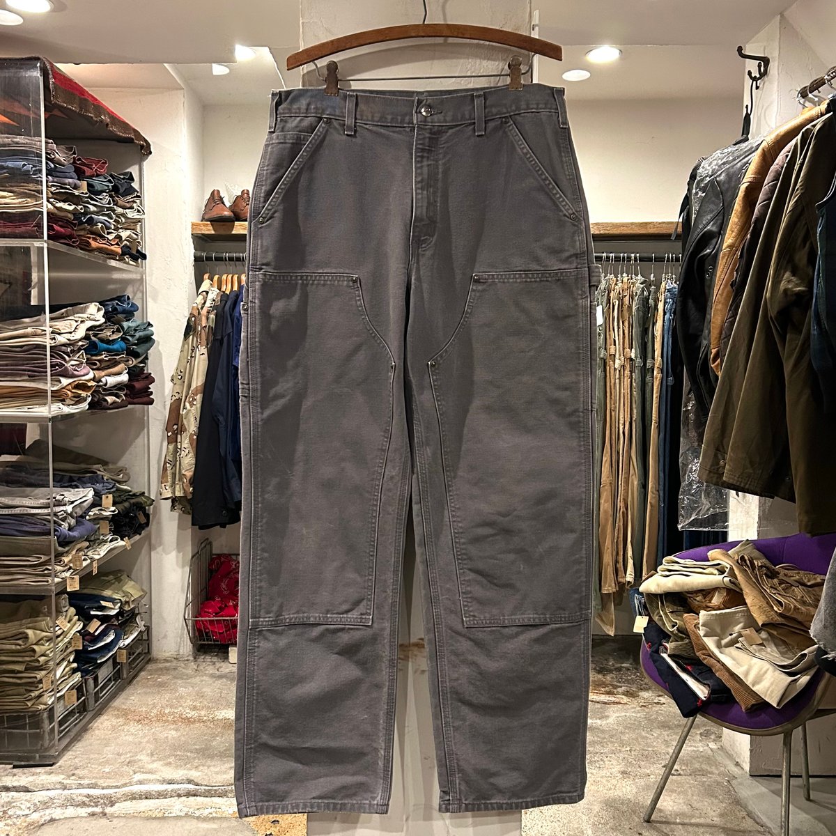 carhartt ダック地 ペインターパンツ ダブルニー カーハート グレー 34