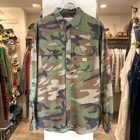 DENIM&SUPPLY　ロングスリーブシャツ　カモ柄　ミリタリー　RALPH LAUREN　ラルフローレン　デニムアンドサプライ　コットンシャツ　(S2293)