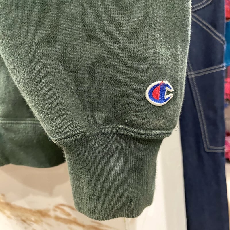 90s Champion スナップカーディガン reverse weave グリーン USA 90s Champion スナップカーディガン reverse weave グリーン USA
