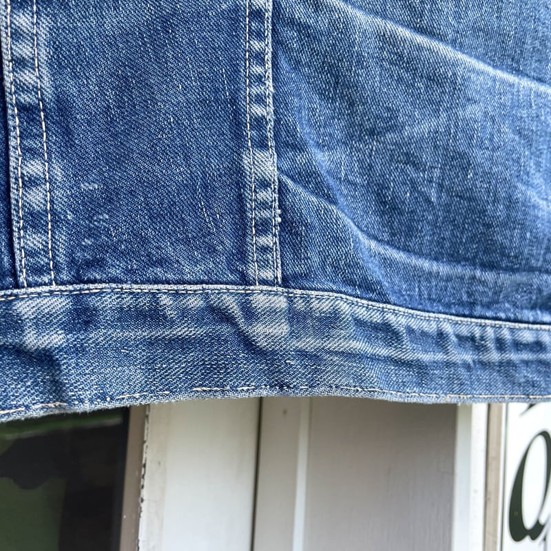 60s Wrangler 11mj デニムジャケット カットオフ バックプリント 縦