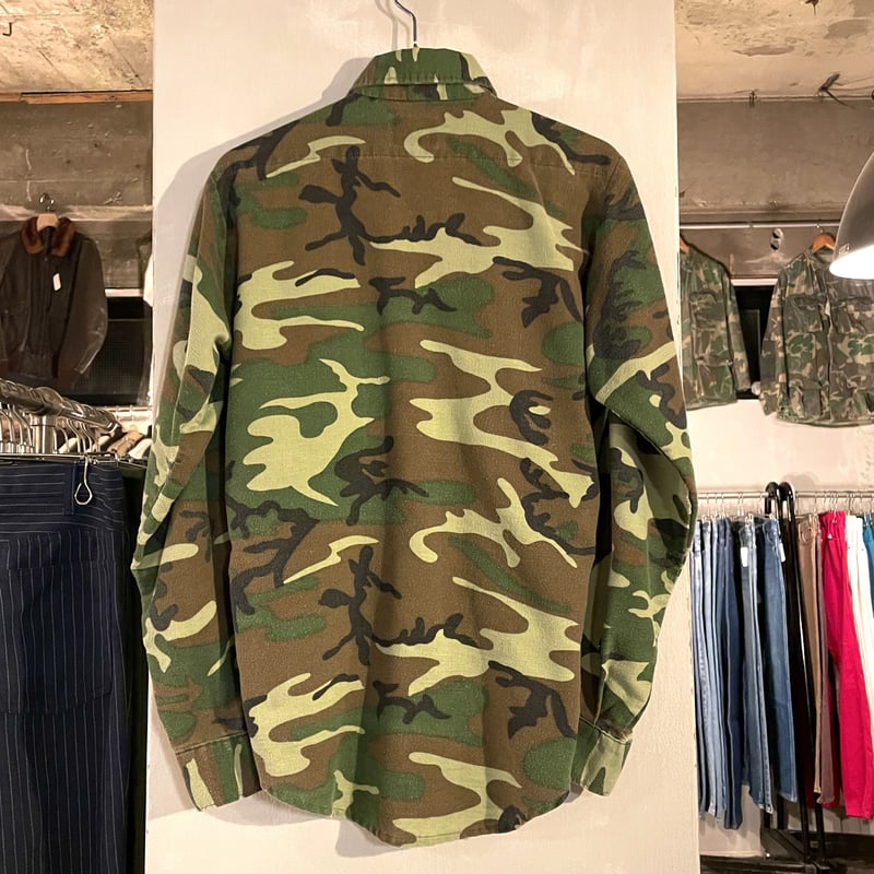 80s FIVE BROTHER ネルシャツ ファイブブラザー USA製 cotton×pol