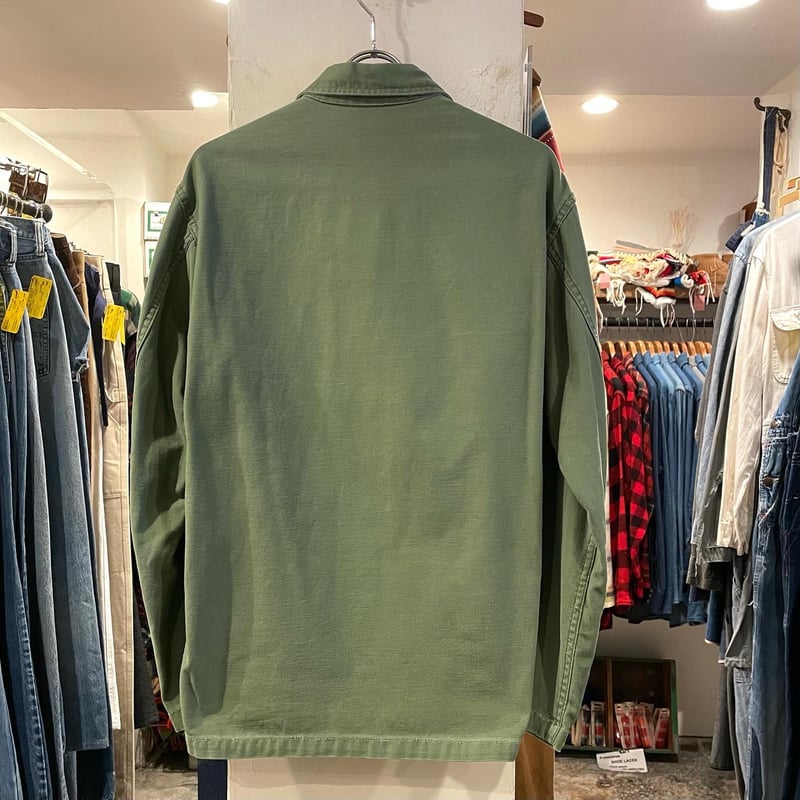 60s US ARMY ユーティリティシャツ 筒袖1st後期 OG 107 COTTON SA...