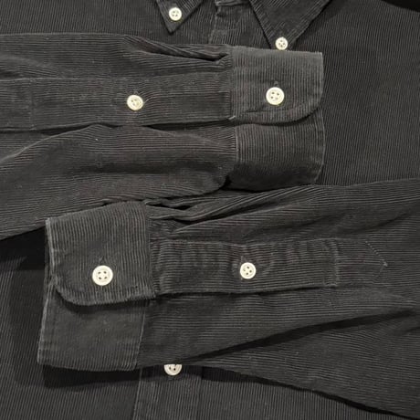 Ralph Lauren　L/S コーデュロイシャツ　CUSTOM FIT　Size XXL　ラルフローレン　ボタンダウンシャツ　ブラック　(S5498)