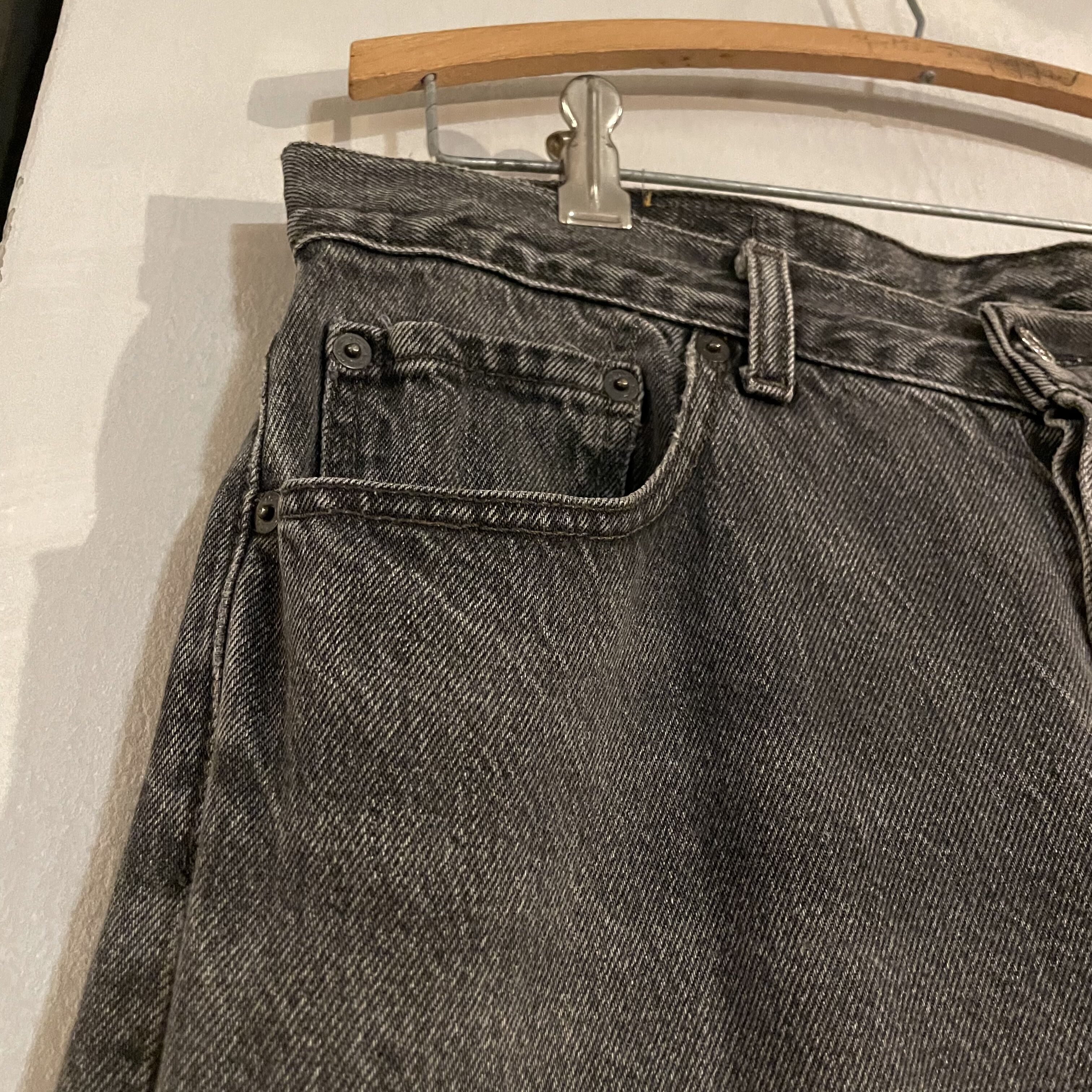 90s Levi's 501 後染め ブラックデニム パンツ 33×34 Australia製