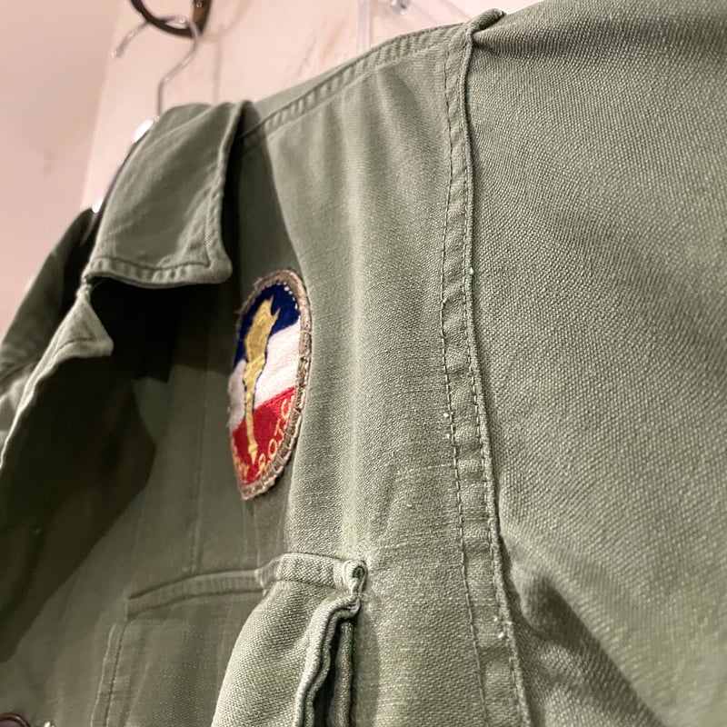 50s〜 US ARMY ユーティリティシャツ 筒袖 OG107 ミリタリー