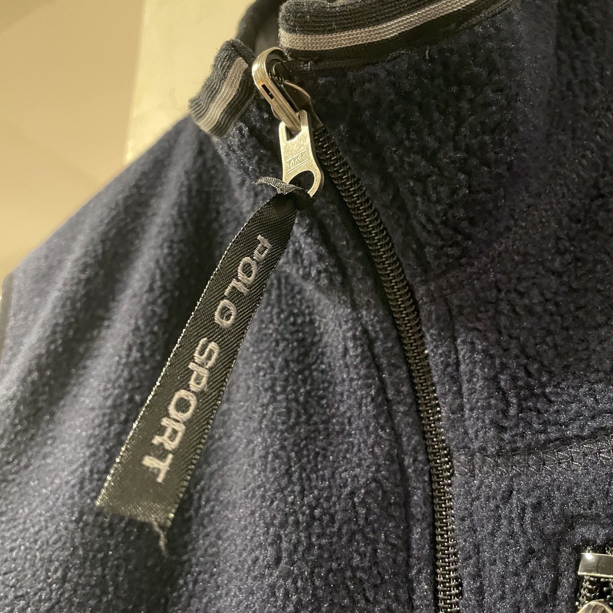 90s POLO SPORT フリース×ナイロン リバーシブルベスト ポロ 90s POLO SPORT フリース×ナイロン リバーシブルベスト ポロ