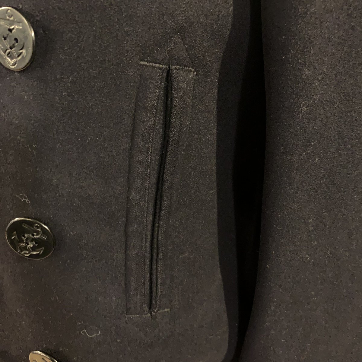 40s US COAST GUARD 10ボタン Pコート チンストラップ USCG ピーコー