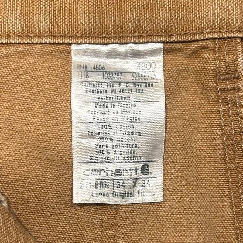 carhartt ダック地 ペインターパンツ カーハート ブラウン 雰囲気系