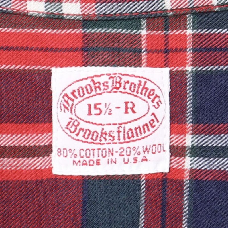 Brooks Brothers 90s USA製 チェック柄 赤系 ボタンダウンシャツ ブルッ