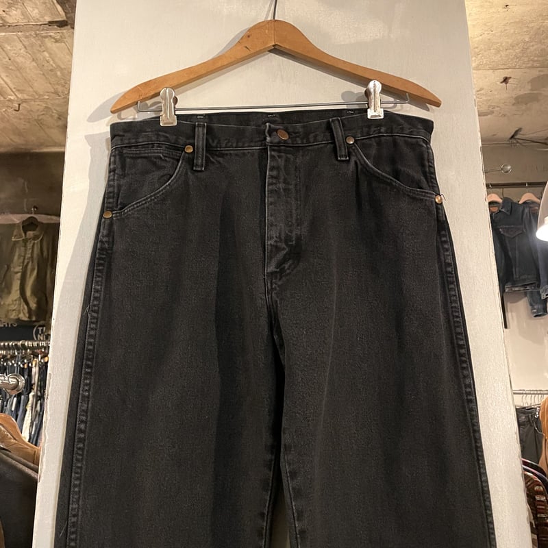 80s Wrangler 13MWZWK 後染め ブラックデニムパンツ 32×32 USA製