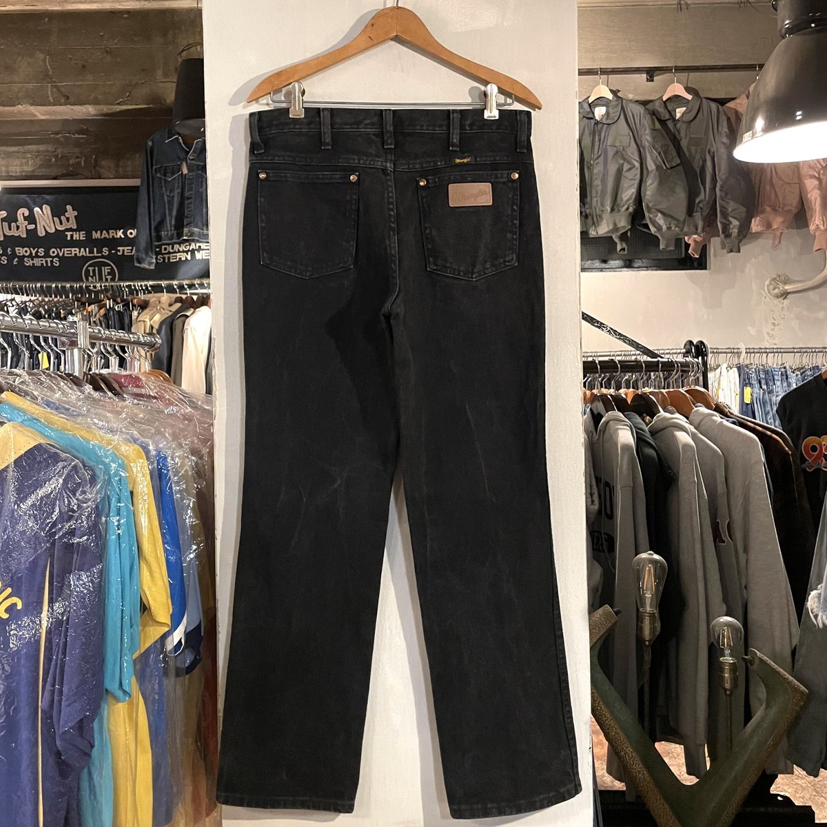 Wrangler 936WBK ブラックデニムパンツ 31×30 ラングラー (S2549)