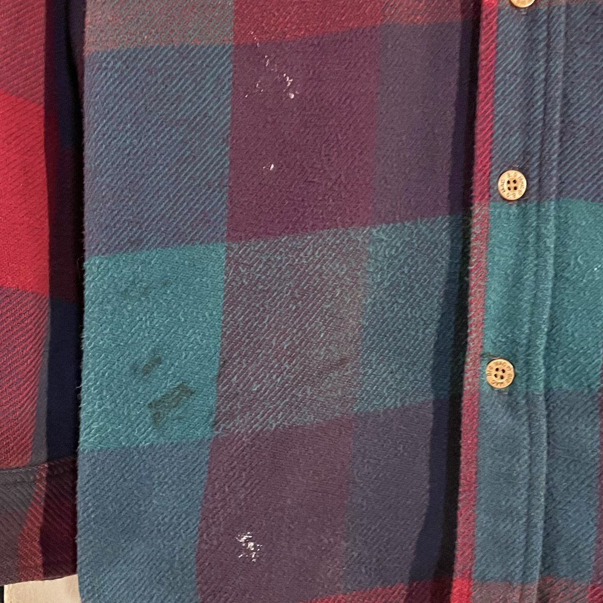 80s BIG MAC ネルシャツ USA製 コットンシャツ チェック柄 (S1870) |