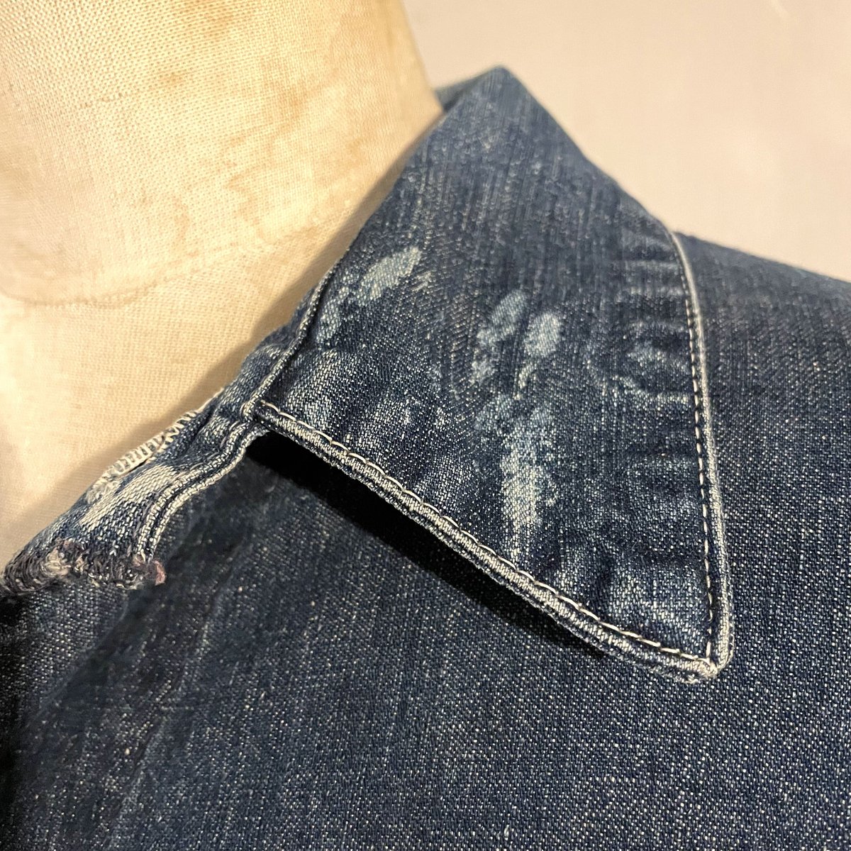 50s Vintage Denim Cover All デニムカバーオール インディゴ染 50s Vintage Denim Cover All デニムカバーオール インディゴ染